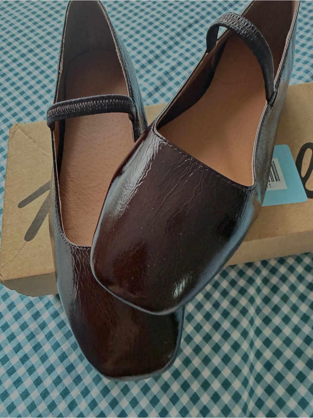 Madewell Dark burgundy/brown Mary Jane Flats - Picture 2 of 5